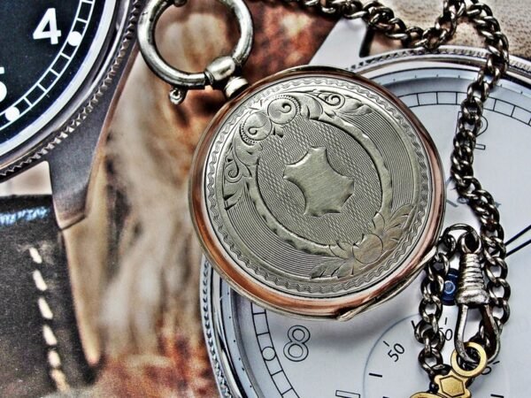 Rare silver pocket watch with key from the 1800s. - Image 14