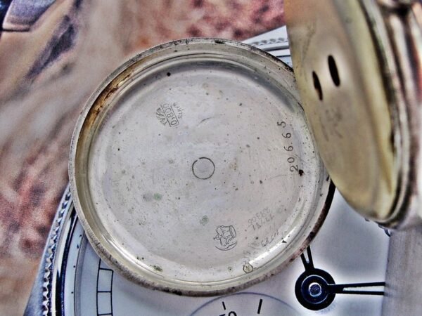 Rare silver pocket watch with key from the 1800s. - Image 21