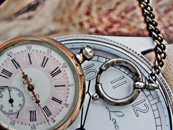 Rare silver pocket watch with key from the 1800s. - Image 8