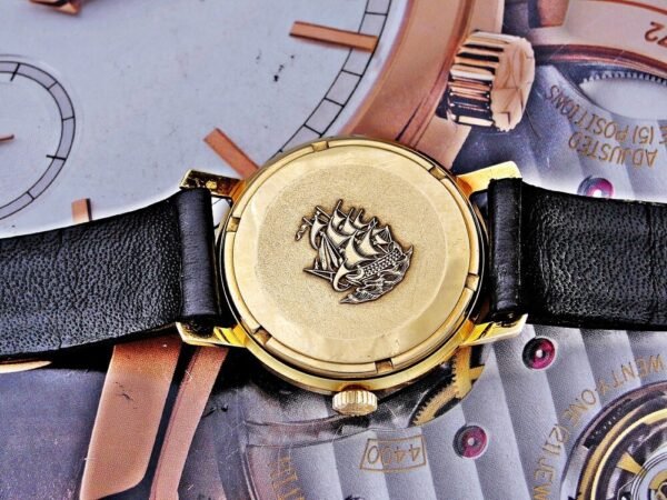 Beautiful 18k gold Longines Flagship automatic watch from the 1960s with box - Image 19