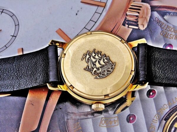 Beautiful 18k gold Longines Flagship automatic watch from the 1960s with box - Image 22