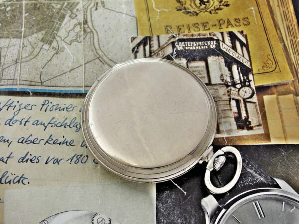 Doxa pocket watch with porcelain dial from the 1940s. - Image 10