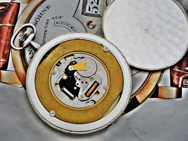 Rare silver Bergland Qwartz pocket watch from the 1980s - Image 10