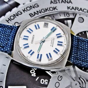 Nice very rare steel Citizen mechanical watch from the 1970s.