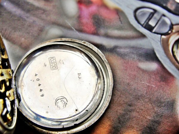 Silver nun watch with double lid porcelain dial. - Image 11