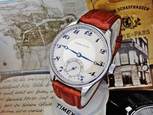 Steel case with glass back Tavannes installation from the 1940s. - Image 12