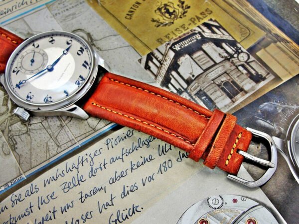 Steel case with glass back Tavannes installation from the 1940s. - Image 8