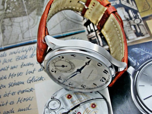Steel case with glass back Tavannes installation from the 1940s. - Image 10