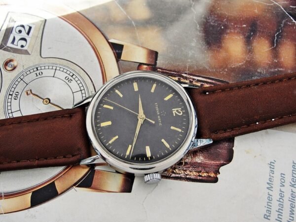 Nice Eterna Matic steel automatic watch from 1958 - Image 3