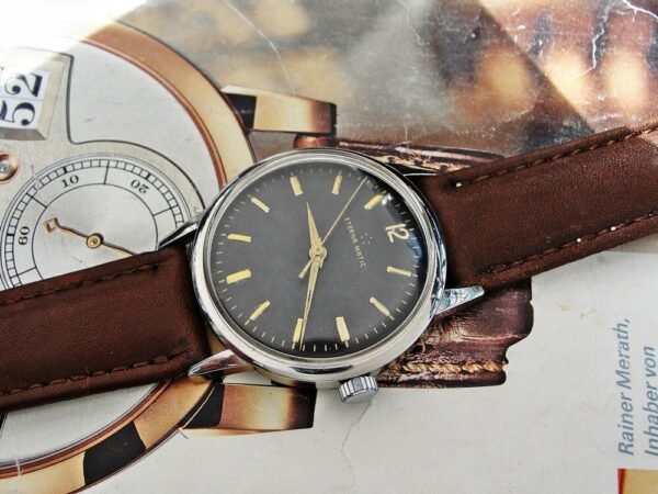Nice Eterna Matic steel automatic watch from 1958 - Image 6
