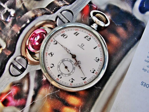 Omega silver pocket watch from the early 1900s. - Image 3