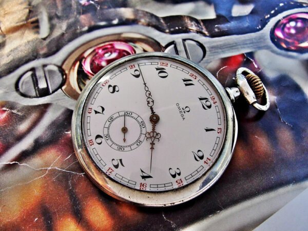 Omega silver pocket watch from the early 1900s. - Image 5