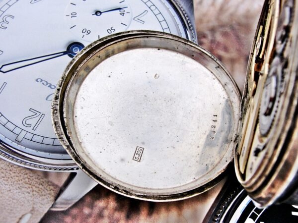 Rare large Swiss railway silver pocket watch from the late 1800s - Image 15
