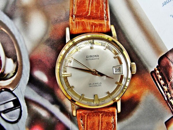 Nice Giroxa automatic watch from the 1950s. - Image 4