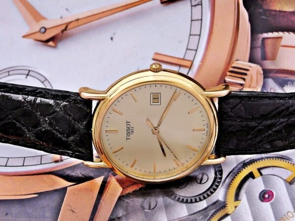 Rare 14k gold Tissot watch from the 1980s. - Image 5