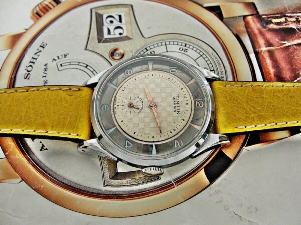 Rare Swiss Tintin skeleton watch from the 1950s - Image 8
